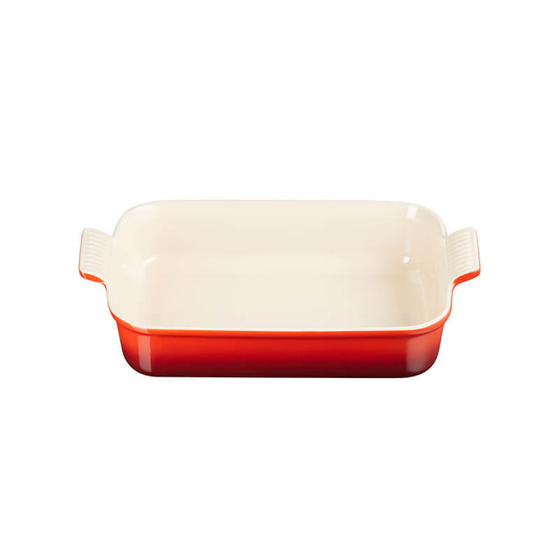 Le Creuset Auflaufform Tradition rechteckig kirschrot, 26 cm weitere Ansicht Le Creuset Auflaufform Tradition rechteckig kirschrot, 26 cm