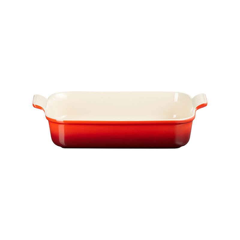 Le Creuset Auflaufform Tradition rechteckig kirschrot, 26 cm weitere Ansicht Le Creuset Auflaufform Tradition rechteckig kirschrot, 26 cm
