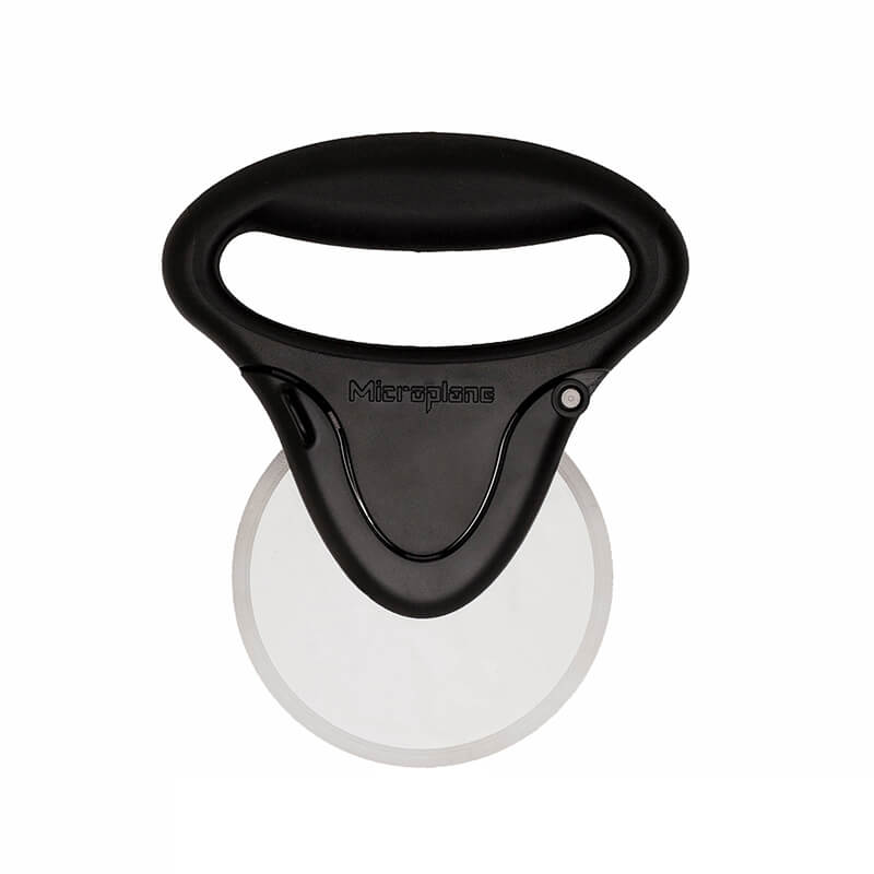 Microplane Pizza Schneider mit herausnehmbarer Klinge, schwarz