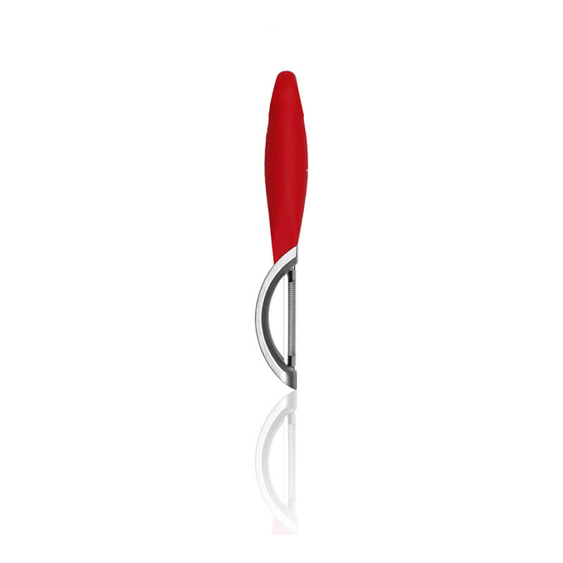 Microplane Profi-Schäler mit gezahnter Klinge aus Edelstahl weitere Ansicht Microplane Profi-Schäler mit gezahnter Klinge aus Edelstahl