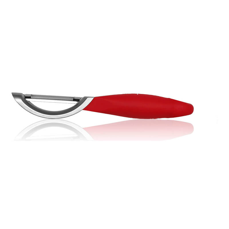 Microplane Profi-Schäler mit gezahnter Klinge aus Edelstahl weitere Ansicht Microplane Profi-Schäler mit gezahnter Klinge aus Edelstahl
