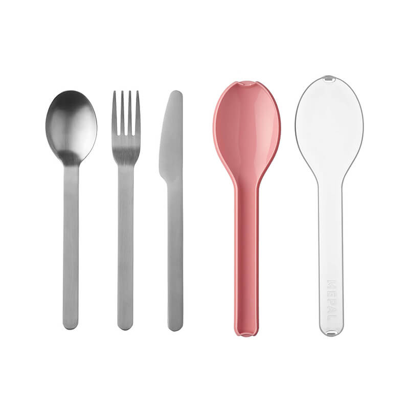 Mepal Besteckset Ellipse 3-teilig nordic pink weitere Ansicht Mepal Besteckset Ellipse 3-teilig nordic pink