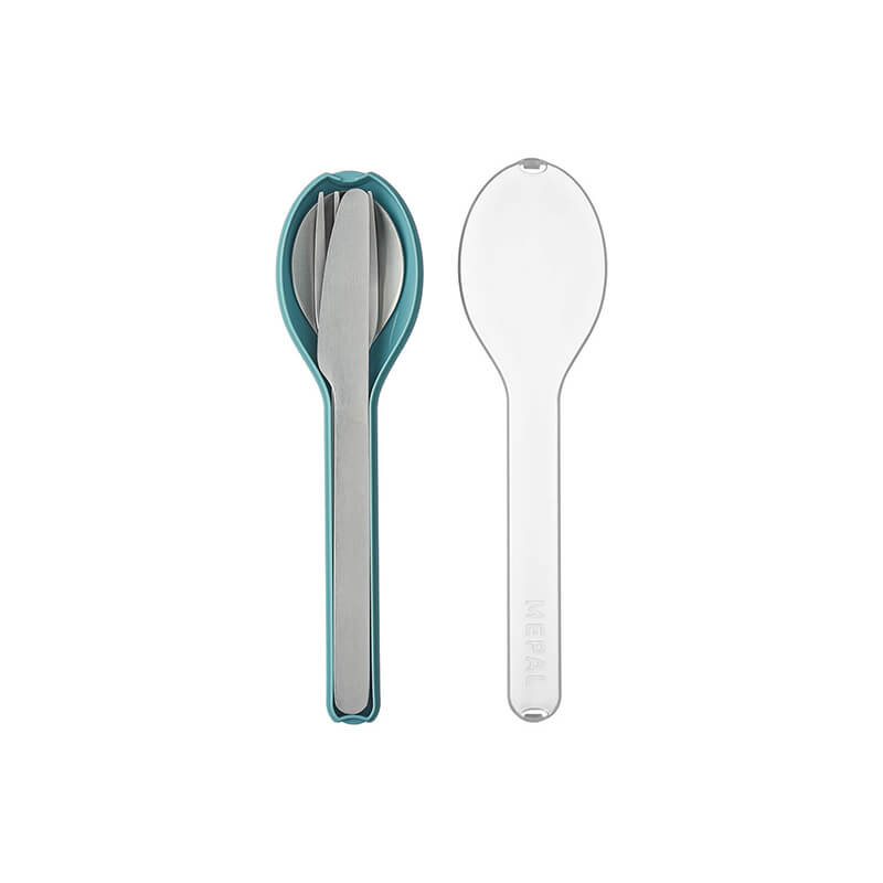 Mepal Besteckset Ellipse 3-teilig nordic green weitere Ansicht Mepal Besteckset Ellipse 3-teilig nordic green