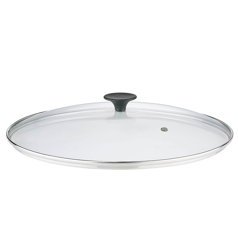 Spring Wok-Set aus Gusseisen mit Glasdeckel, Ø 35 cm