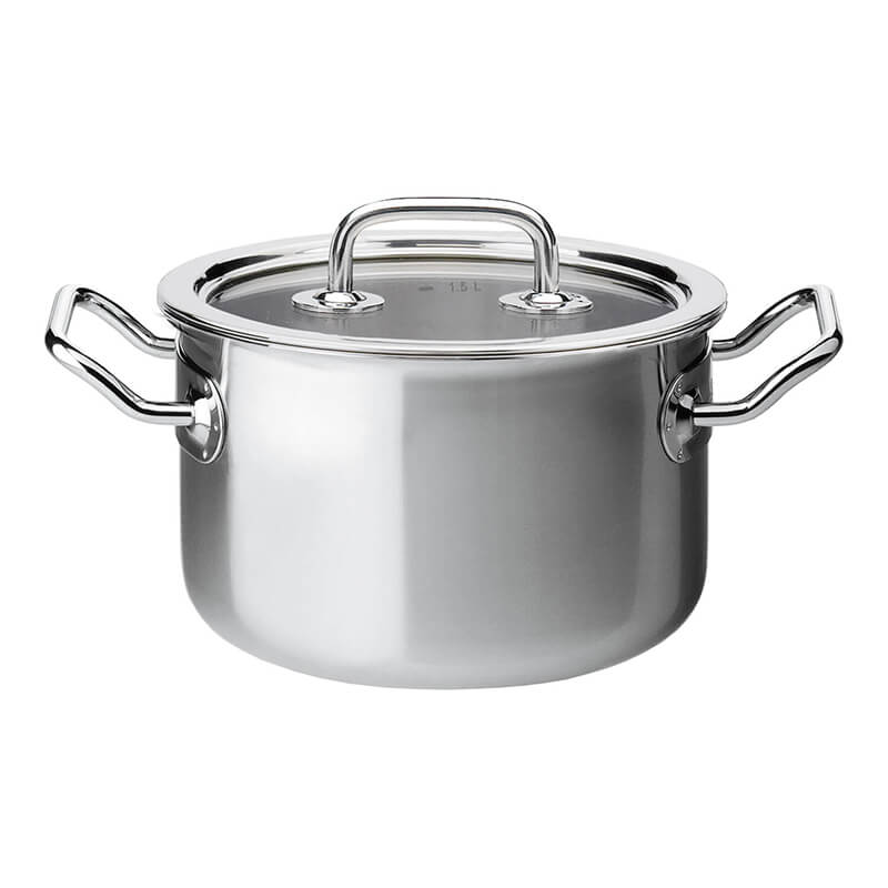 Spring Fleischtopf Brigade mit Glasdeckel, Ø 16 cm - 2 l
