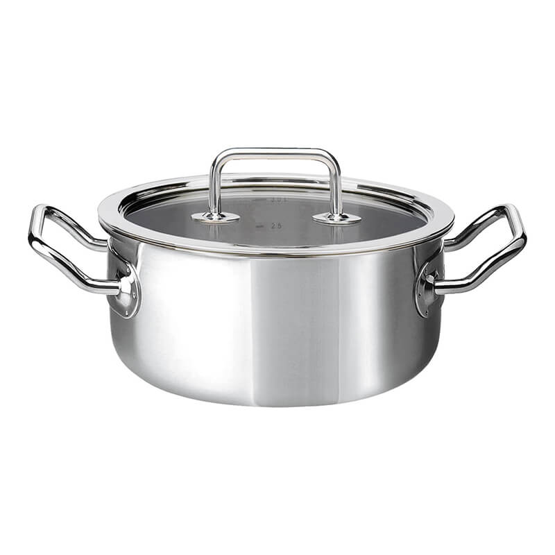 Spring Fleischtopf Brigade mit Glasdeckel, Ø 20 cm - 3,7 l
