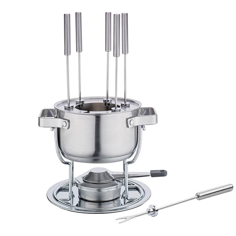 Spring Fondue-Garnitur Davos aus Edelstahl, 17 cm weitere Ansicht Spring Fondue-Garnitur Davos aus Edelstahl, 17 cm