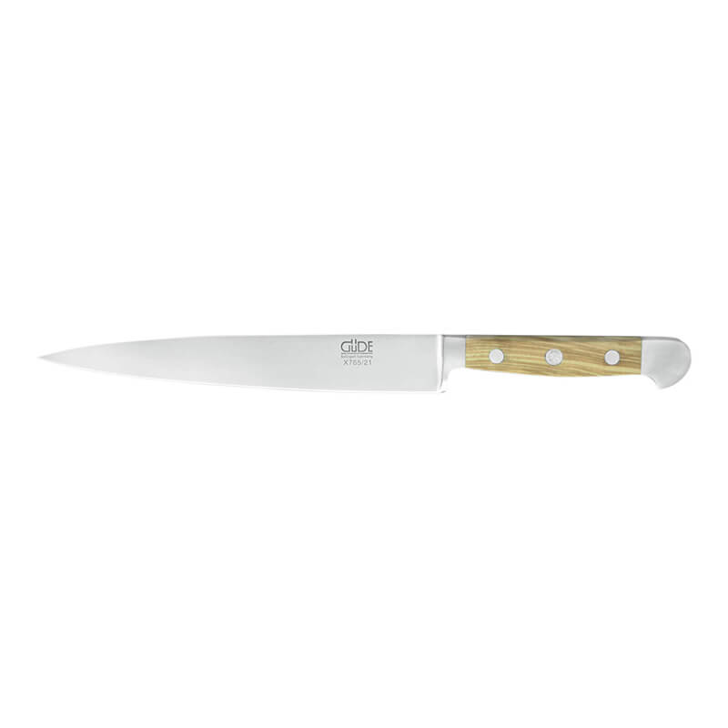 Güde Schinkenmesser 21 cm Alpha-Olive, Griff Olivenholz weitere Ansicht Güde Schinkenmesser 21 cm Alpha-Olive, Griff Olivenholz