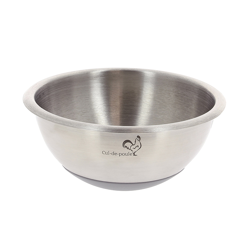 De Buyer Rührschüssel mit Silikonboden aus Edelstahl, Ø 16 cm weitere Ansicht De Buyer Rührschüssel mit Silikonboden aus Edelstahl, Ø 16 cm