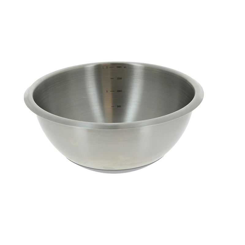 De Buyer Rührschüssel mit Silikonboden aus Edelstahl, Ø 20 cm weitere Ansicht De Buyer Rührschüssel mit Silikonboden aus Edelstahl, Ø 20 cm