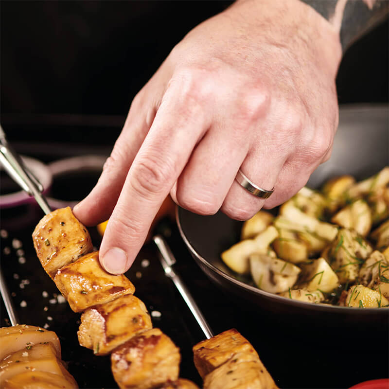De Buyer Grillspieße 10 Stk. aus Chromstahl, 25 cm