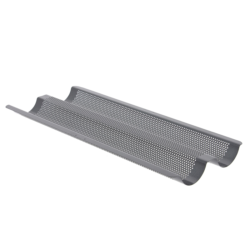 De Buyer Baguette Backblech doppelt, perforiert weitere Ansicht De Buyer Baguette Backblech doppelt, perforiert