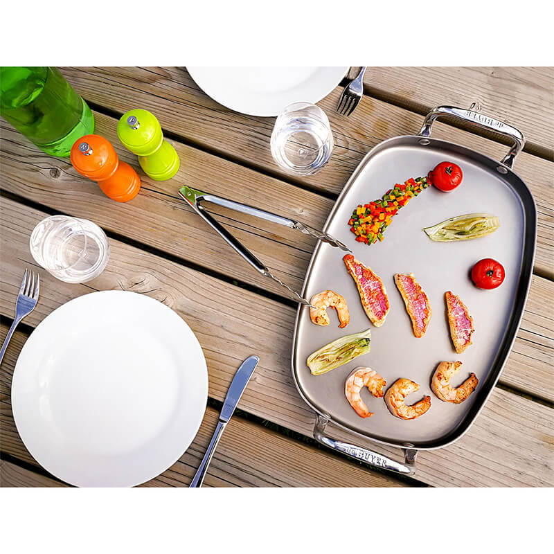 De Buyer Buffetzange aus Edelstahl, 30 cm