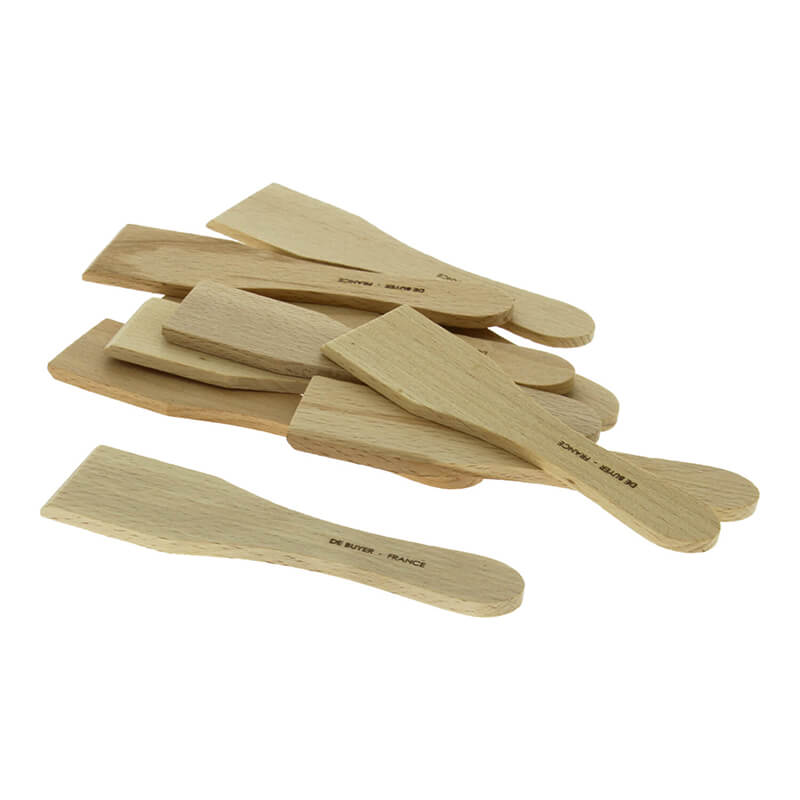 De Buyer Mini Spachtel 10 St. aus Holz für Raclette oder Blinis weitere Ansicht De Buyer Mini Spachtel 10 St. aus Holz für Raclette oder Blinis