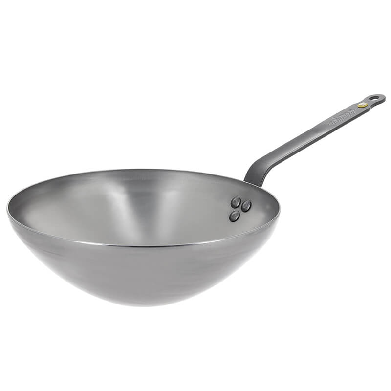 De Buyer Wok Mineral B Element Ø 24 cm mit Stielgriff aus Eisen weitere Ansicht De Buyer Wok Mineral B Element Ø 24 cm mit Stielgriff aus Eisen