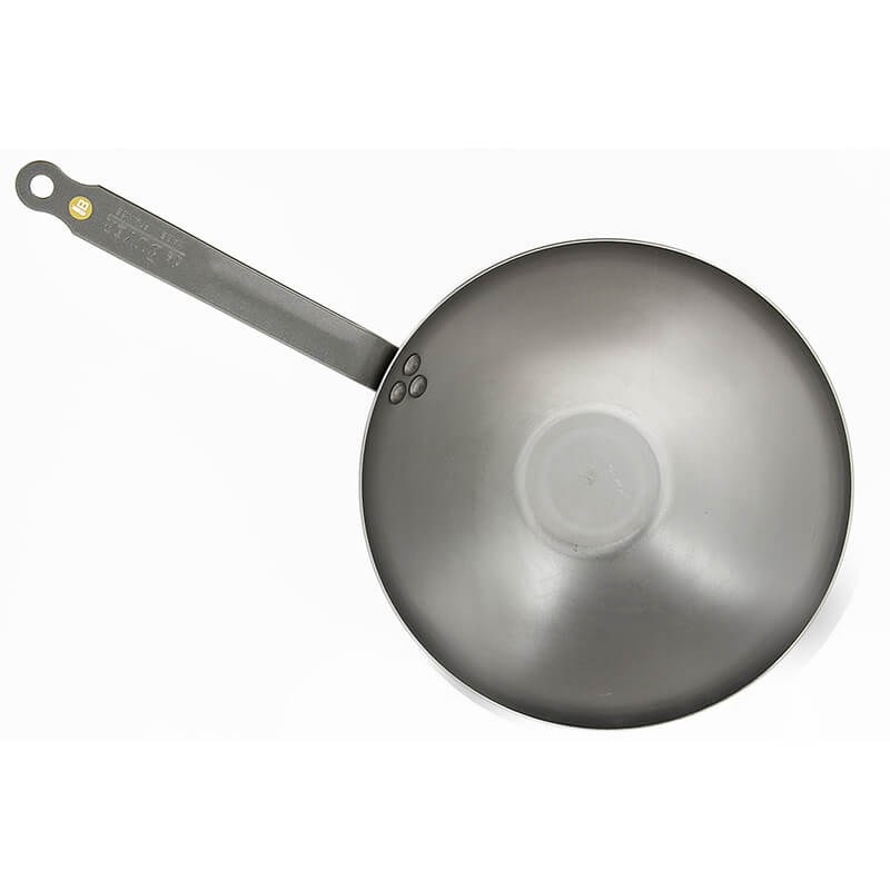 De Buyer Wok Mineral B Element Ø 24 cm mit Stielgriff aus Eisen weitere Ansicht De Buyer Wok Mineral B Element Ø 24 cm mit Stielgriff aus Eisen