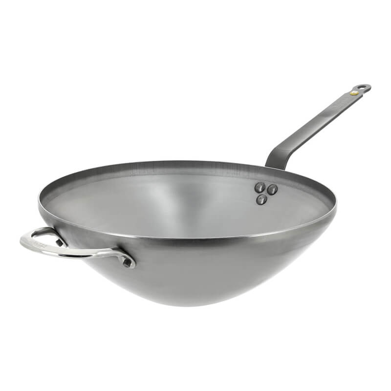 De Buyer Wok Mineral B Element Ø 32 cm mit Stielgriff aus Eisen weitere Ansicht De Buyer Wok Mineral B Element Ø 32 cm mit Stielgriff aus Eisen