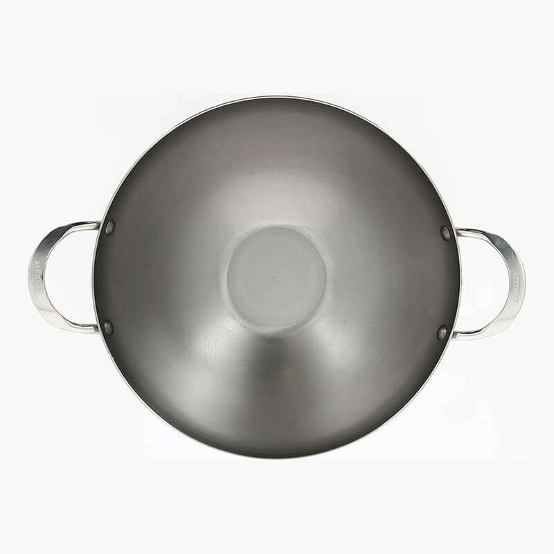 De Buyer Wok Mineral B Element Ø 32 cm mit Henkelgriffen aus Eisen weitere Ansicht De Buyer Wok Mineral B Element Ø 32 cm mit Henkelgriffen aus Eisen