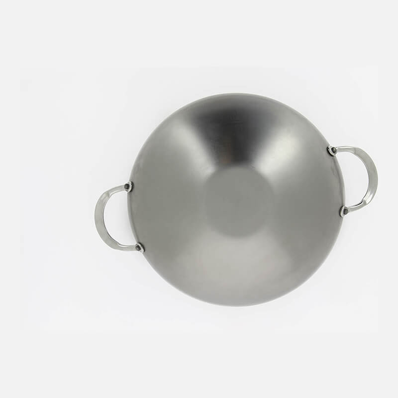 De Buyer Wok Mineral B Element Ø 32 cm mit Henkelgriffen aus Eisen weitere Ansicht De Buyer Wok Mineral B Element Ø 32 cm mit Henkelgriffen aus Eisen