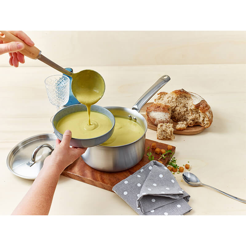 De Buyer Stielkasserole Alchimy 3-ply aus Edelstahl, 16 cm - 1,5 l weitere Ansicht De Buyer Stielkasserole Alchimy 3-ply aus Edelstahl, 16 cm - 1,5 l