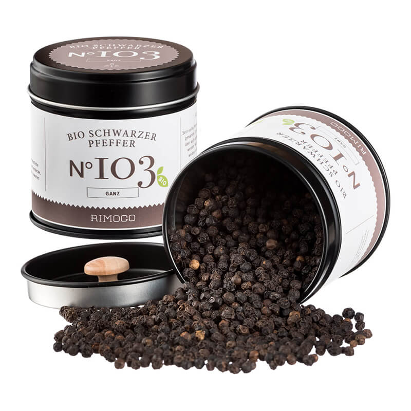 Bio Schwarzer Pfeffer N° 103 von Rimoco, 70 g weitere Ansicht Bio Schwarzer Pfeffer N° 103 von Rimoco, 70 g