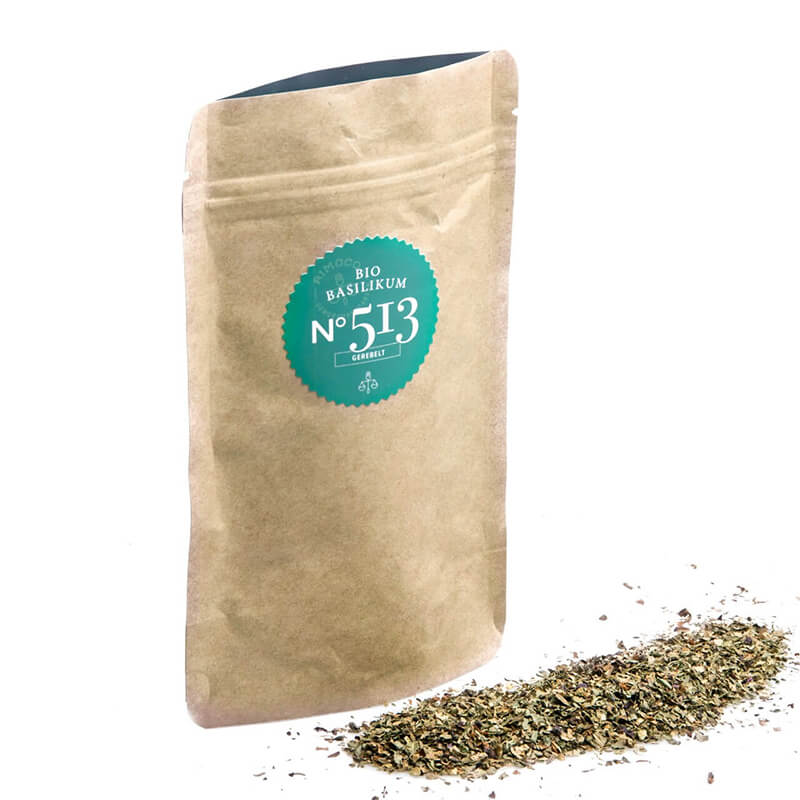 Bio Basilikum gerebelt Nachfüllpack N° 513 von Rimoco, 20 g
