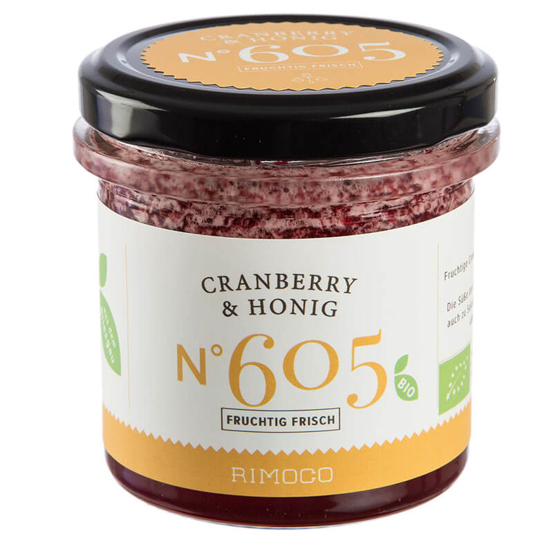Bio Cranberries mit Honig N° 605 von Rimoco, 160 g
