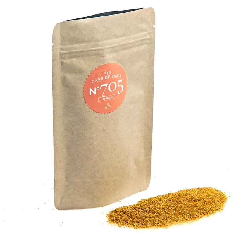 Bio Café de Paris Gewürzmischung Nachfüllpack N° 705 von Rimoco, 90 g weitere Ansicht Bio Café de Paris Gewürzmischung Nachfüllpack N° 705 von Rimoco, 90 g