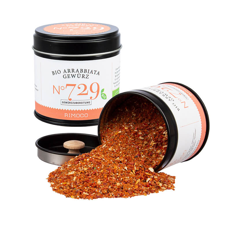 Bio Arrabbiata Gewürzmischung N° 729 von Rimoco, 80 g