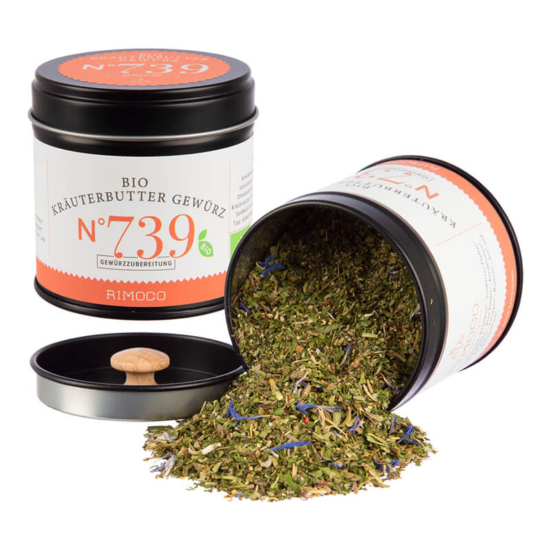 Bio Kräuterbutter Gewürzmischung N° 739 von Rimoco, 30 g weitere Ansicht Bio Kräuterbutter Gewürzmischung N° 739 von Rimoco, 30 g