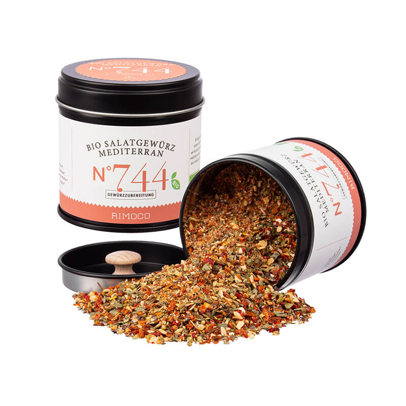 Bio Salatgewürz Mediterran Gewürzmischung N° 744 von Rimoco, 75 g weitere Ansicht Bio Salatgewürz Mediterran Gewürzmischung N° 744 von Rimoco, 75 g