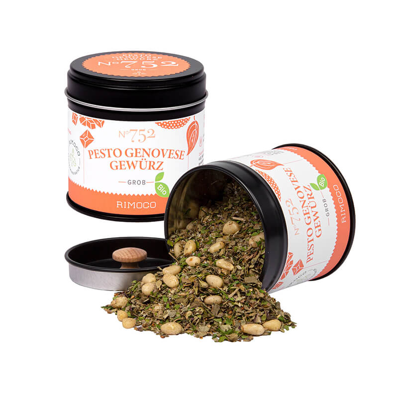 Bio Pesto Genovese Gewürzmischung N° 752 von Rimoco, 50 g weitere Ansicht Bio Pesto Genovese Gewürzmischung N° 752 von Rimoco, 50 g