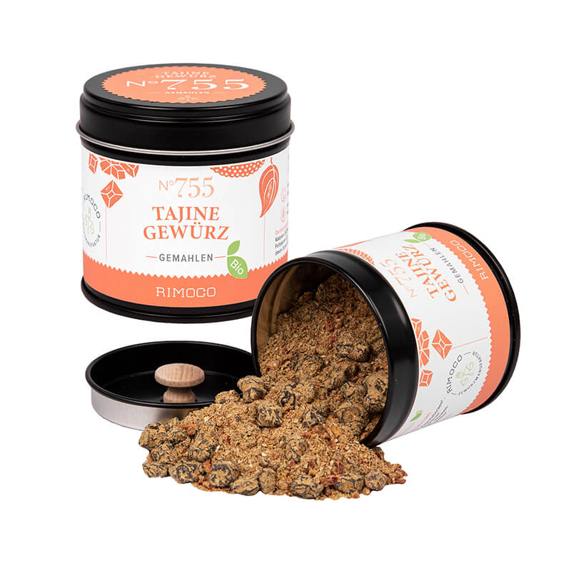 Bio Tajine Gewürzmischung N° 755 von Rimoco, 80 g weitere Ansicht Bio Tajine Gewürzmischung N° 755 von Rimoco, 80 g
