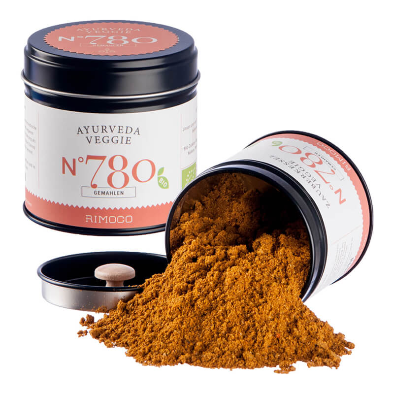 Bio Ayurveda Veggie Gewürzmischung N° 780 von Rimoco, 55 g weitere Ansicht Bio Ayurveda Veggie Gewürzmischung N° 780 von Rimoco, 55 g
