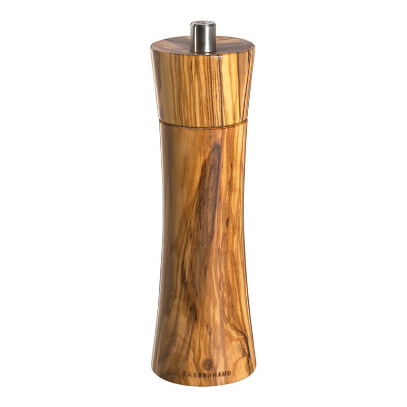 Pfeffermühle Frankfurt manuell 18 cm Olivenholz von Zassenhaus weitere Ansicht Pfeffermühle Frankfurt manuell 18 cm Olivenholz von Zassenhaus