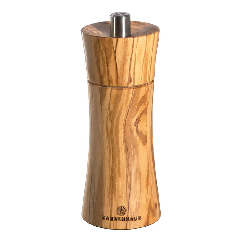 Pfeffermühle Frankfurt manuell 14 cm Olivenholz von Zassenhaus weitere Ansicht Pfeffermühle Frankfurt manuell 14 cm Olivenholz von Zassenhaus