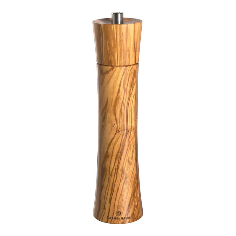Salzmühle Frankfurt manuell 24 cm Olivenholz von Zassenhaus weitere Ansicht Salzmühle Frankfurt manuell 24 cm Olivenholz von Zassenhaus