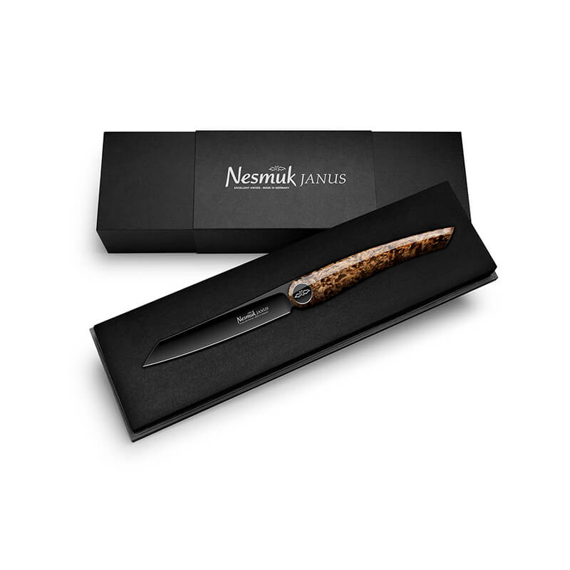 Nesmuk JANUS Folder 89 mm, Griff Karelische Maserbirke weitere Ansicht Nesmuk JANUS Folder 89 mm, Griff Karelische Maserbirke