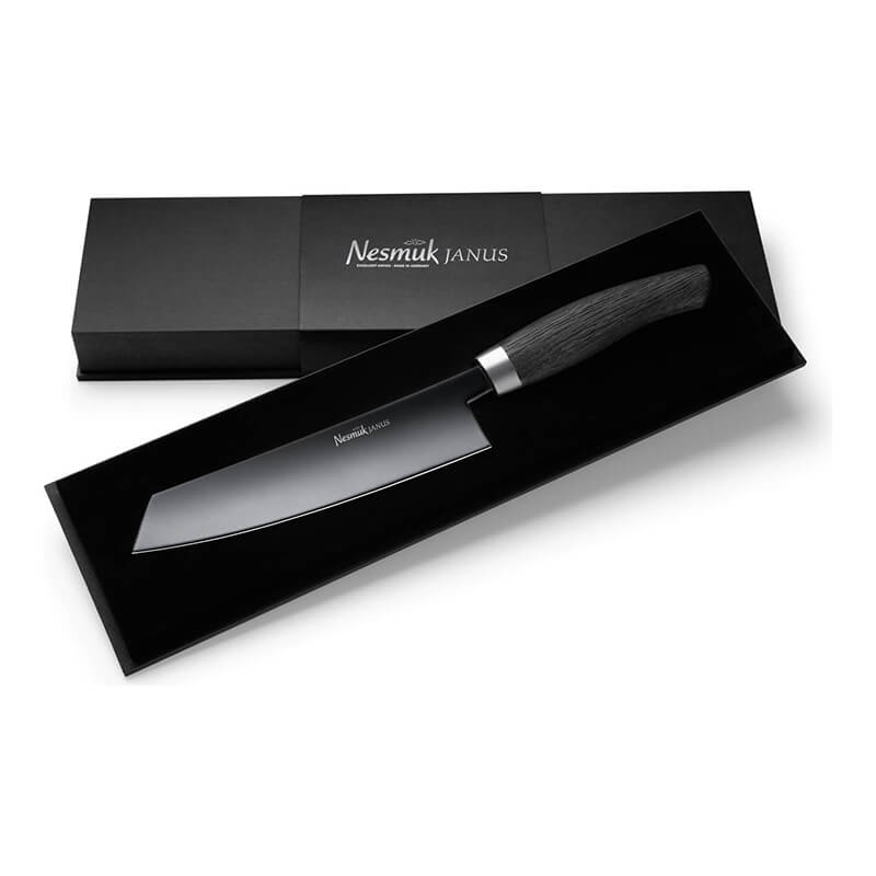 Nesmuk JANUS Kochmesser 180 mm, Griff Mooreiche weitere Ansicht Nesmuk JANUS Kochmesser 180 mm, Griff Mooreiche