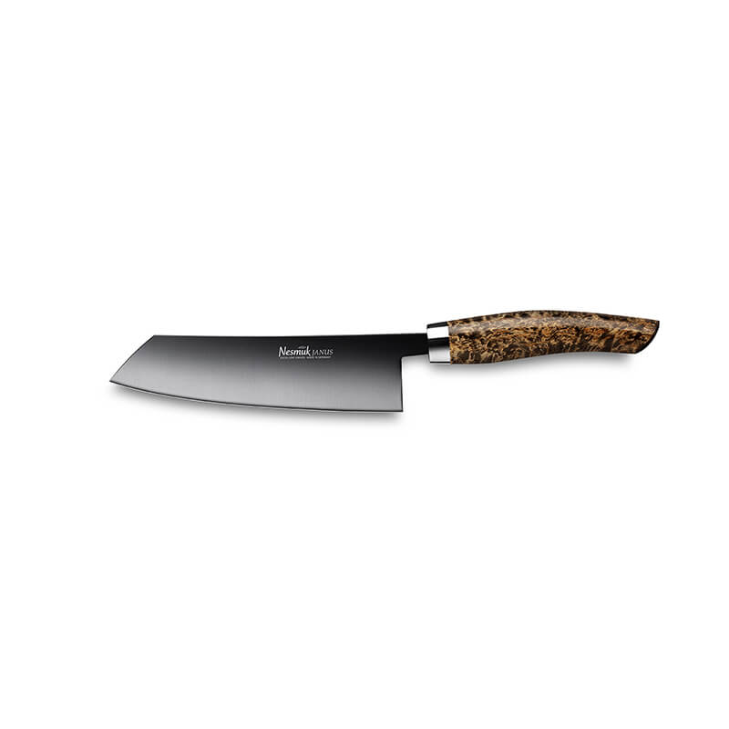 Nesmuk JANUS Kochmesser 140 mm, Griff Karelische Maserbirke weitere Ansicht Nesmuk JANUS Kochmesser 140 mm, Griff Karelische Maserbirke