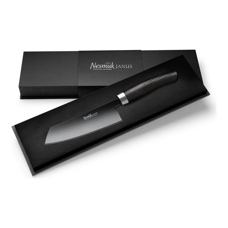 Nesmuk JANUS Kochmesser 140 mm, Griff Mooreiche weitere Ansicht Nesmuk JANUS Kochmesser 140 mm, Griff Mooreiche