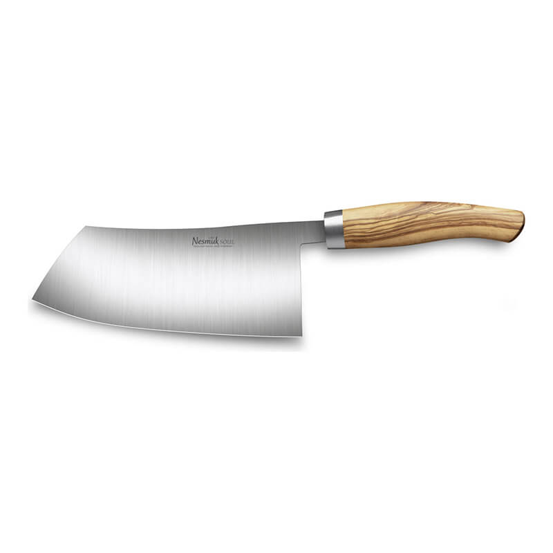 Nesmuk SOUL Chinesisches Kochmesser 180 mm, Griff Olivenholz weitere Ansicht Nesmuk SOUL Chinesisches Kochmesser 180 mm, Griff Olivenholz