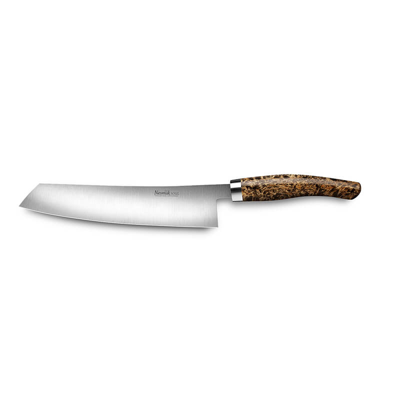 Nesmuk SOUL Kochmesser 240 mm, Griff Karelische Maserbirke