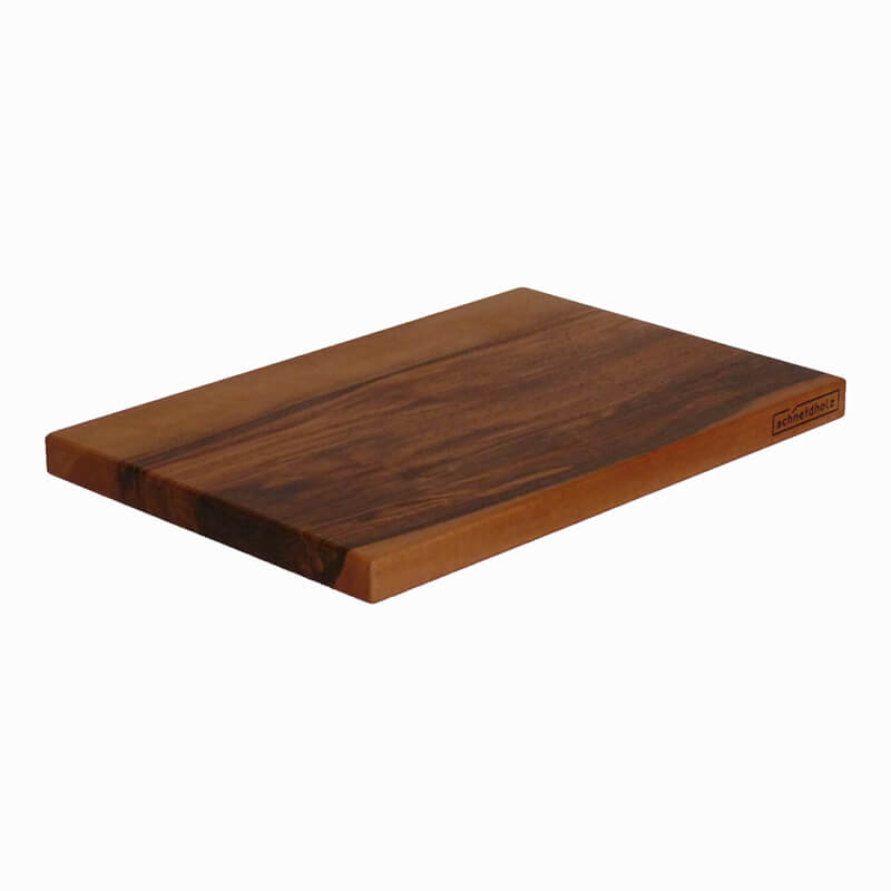 Steakbrett ohne Saftrille aus Nussbaum geölt, 300 x 200 x 28 mm von Schneidholz weitere Ansicht Steakbrett ohne Saftrille aus Nussbaum geölt, 300 x 200 x 28 mm von Schneidholz