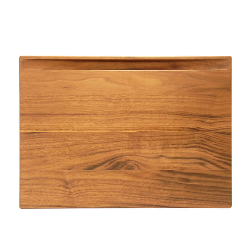 Basisbrett mit Saftrille aus Nuss geölt, 360 x 260 x 35 mm von Schneidholz weitere Ansicht Basisbrett mit Saftrille aus Nuss geölt, 360 x 260 x 35 mm von Schneidholz