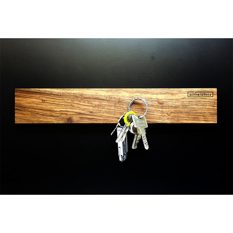 Magnetleiste aus Nussbaum, 350 x 60 x 17 mm von Schneidholz weitere Ansicht Magnetleiste aus Nussbaum, 350 x 60 x 17 mm von Schneidholz