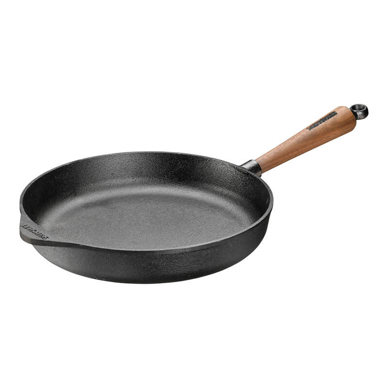 Skeppshult Servierpfanne mit Holzgriff Walnuss, Ø 28 cm Höhe 5,5 cm weitere Ansicht Skeppshult Servierpfanne mit Holzgriff Walnuss, Ø 28 cm Höhe 5,5 cm