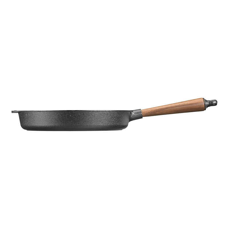 Skeppshult Servierpfanne mit Holzgriff Walnuss, Ø 28 cm Höhe 5,5 cm weitere Ansicht Skeppshult Servierpfanne mit Holzgriff Walnuss, Ø 28 cm Höhe 5,5 cm