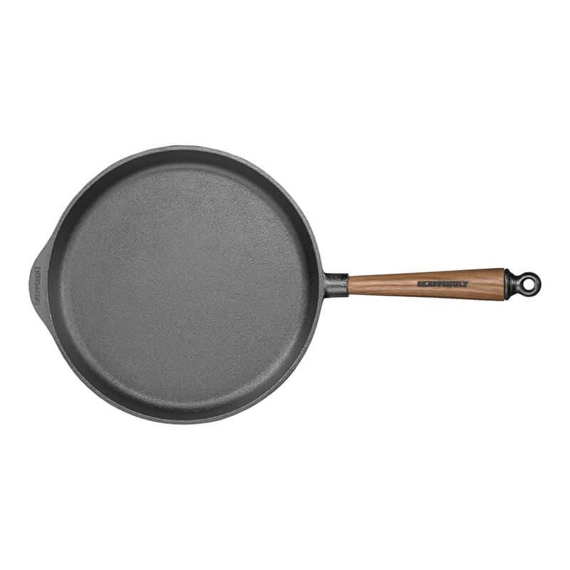 Skeppshult Servierpfanne mit Holzgriff Walnuss, Ø 28 cm Höhe 5,5 cm weitere Ansicht Skeppshult Servierpfanne mit Holzgriff Walnuss, Ø 28 cm Höhe 5,5 cm