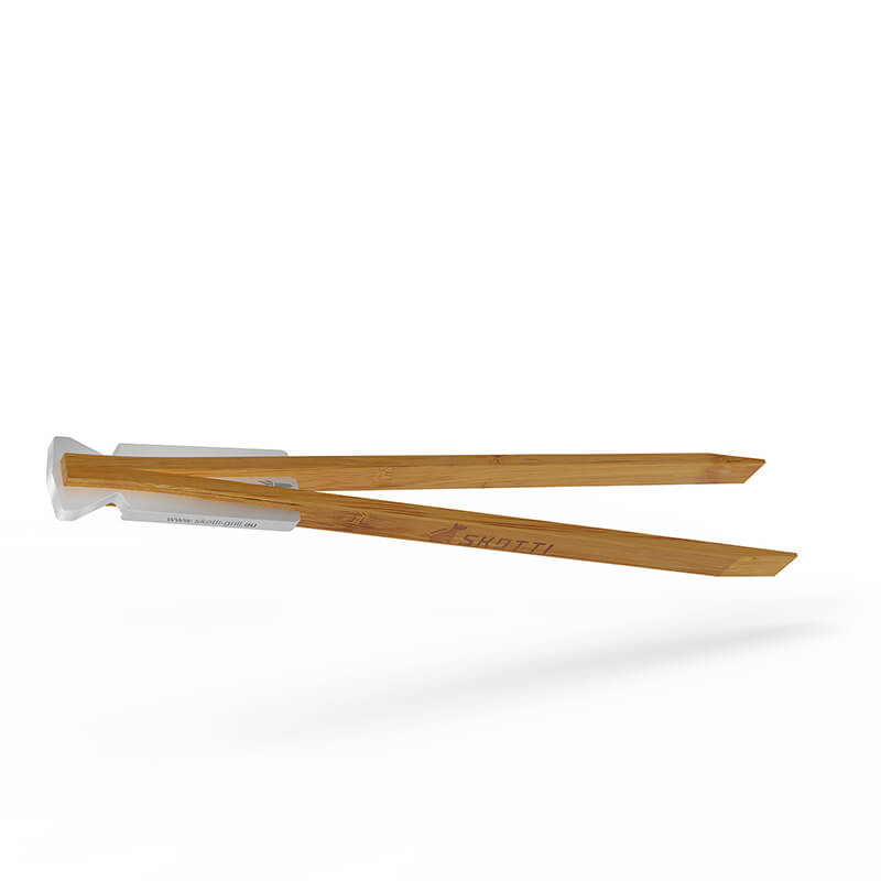 Skotti Tongs Grillzange aus Bambusholz und hochwertigem Aluminium weitere Ansicht Skotti Tongs Grillzange aus Bambusholz und hochwertigem Aluminium